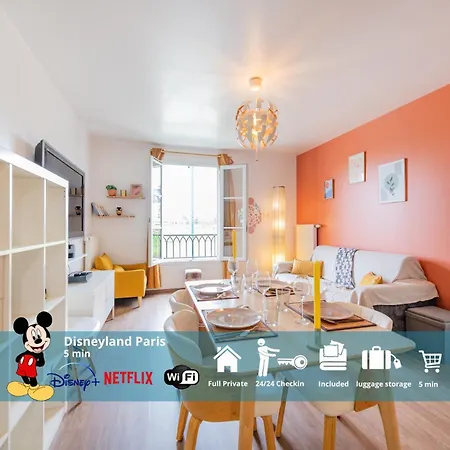 Le Rangiroa, 4 People, 5 Min To Disneyland Paris * Serris